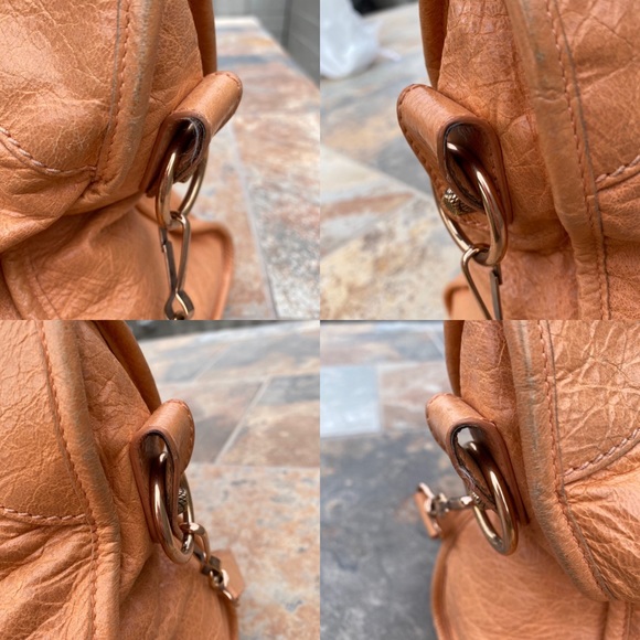 SOLD Balenciaga Rose Blush Leather Motorcycle Bag - Picture 8 of 16